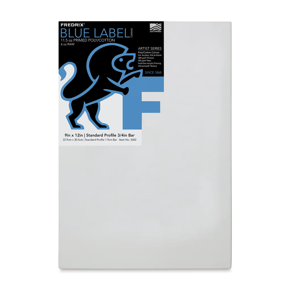 Blue Label Canvas, 9x12x3/4