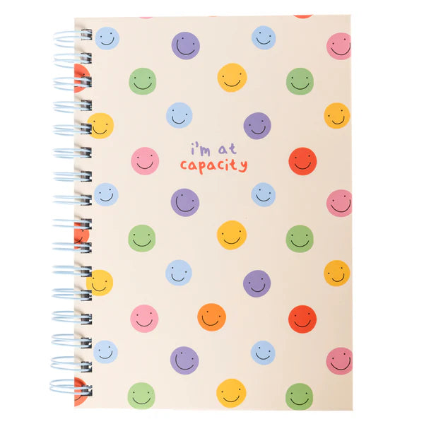 At Capacity 6x8 Spiral Journal