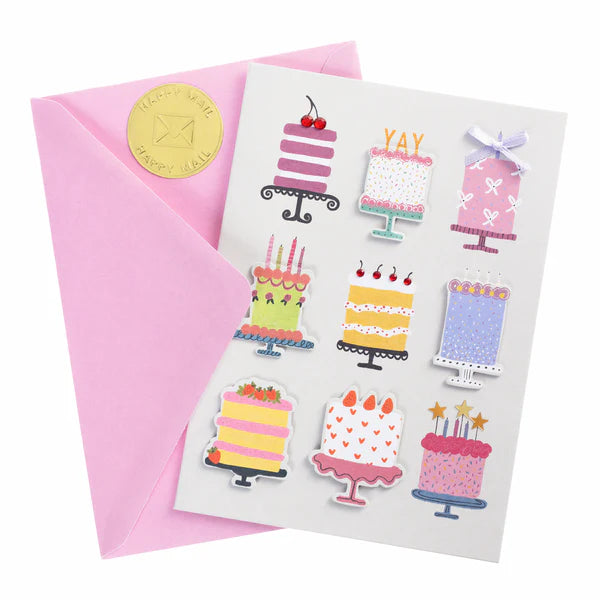 Cakes Handmade Bday Card