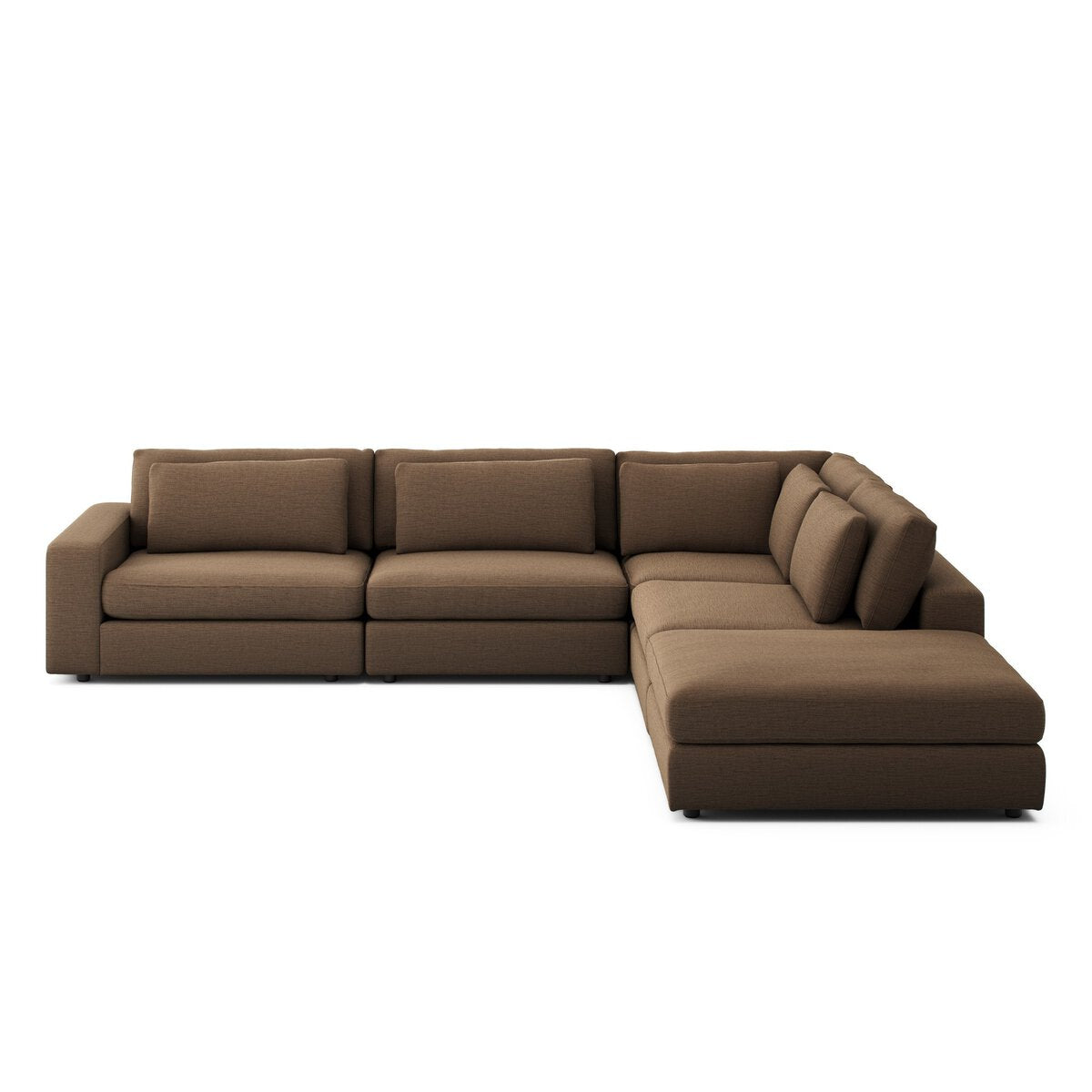 Bloor 3pc Sectional, Coffee