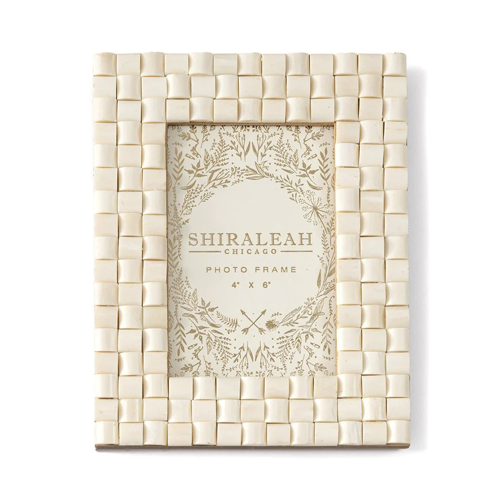 Ariston Ivory Woven Frame - Multiple Sizes