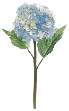 14" Large Hygrangea - Blue/Grn