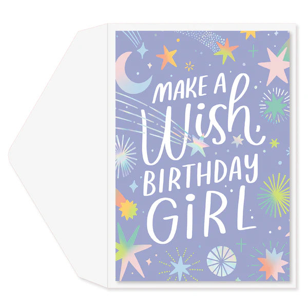 Make a Wish Bday Girl Card