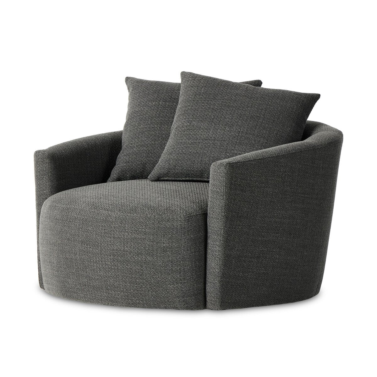 Chloe Swivel Chair, Gib. Smoke