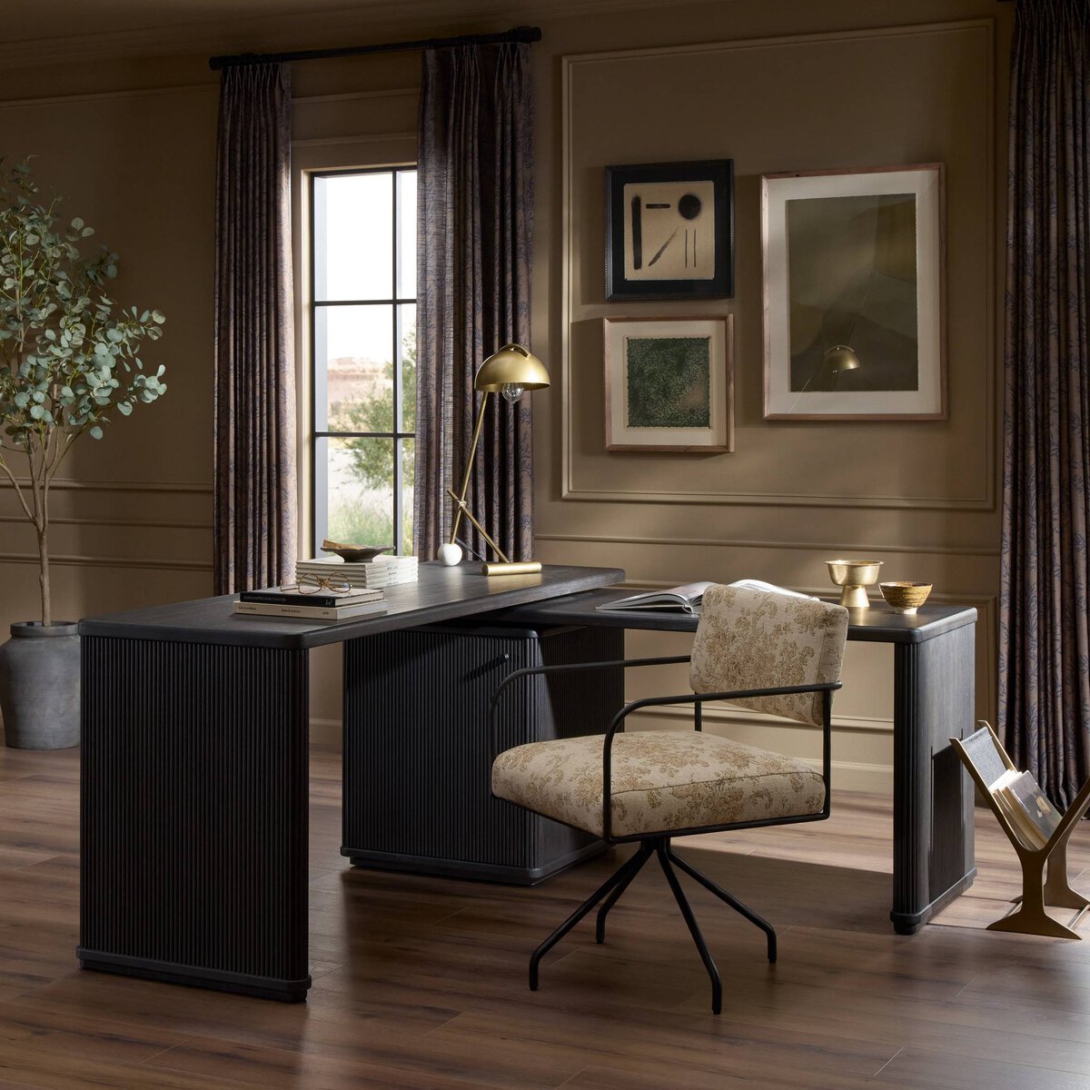 Weston Rotating Desk, Black