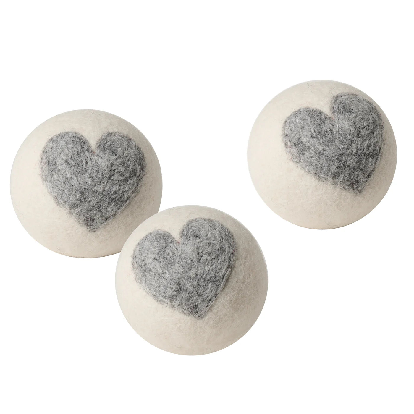 3" Felt Heart Dryer Balls