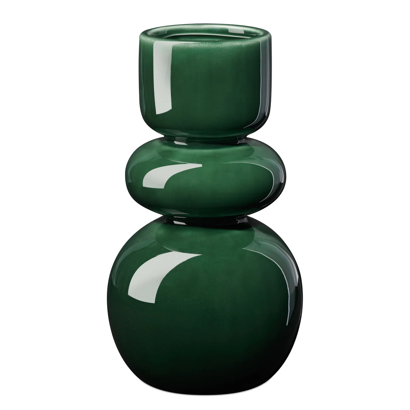Sintra Vase, 10"/Shiny Green