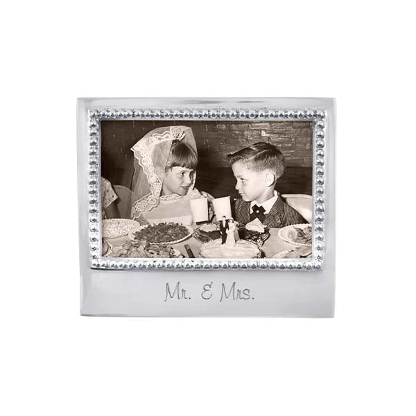 Mr & Mrs Beaded Frame - 4x6