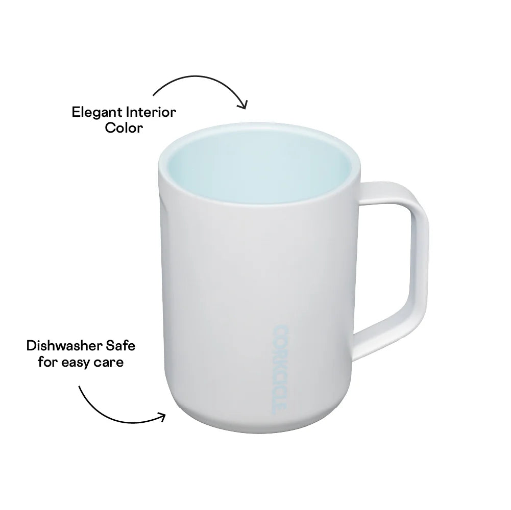 16oz Mug, Ceramic Wht/Blue