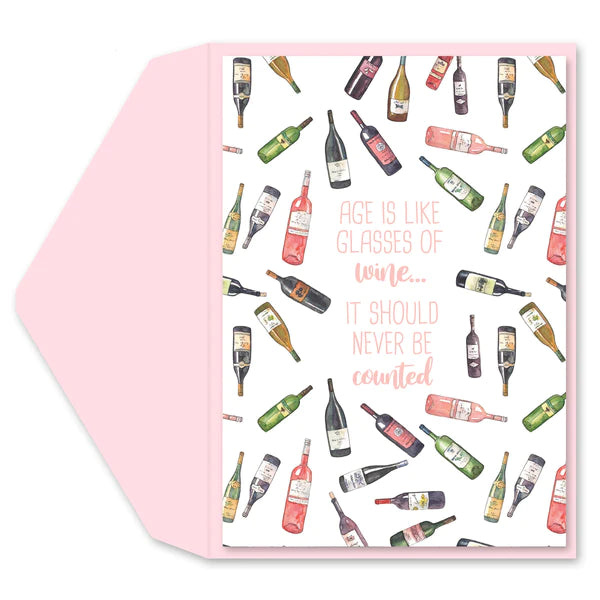 Wine Bottles Card