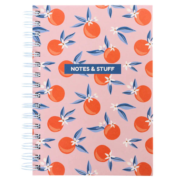 Oranges 6x8 Spiral Journal