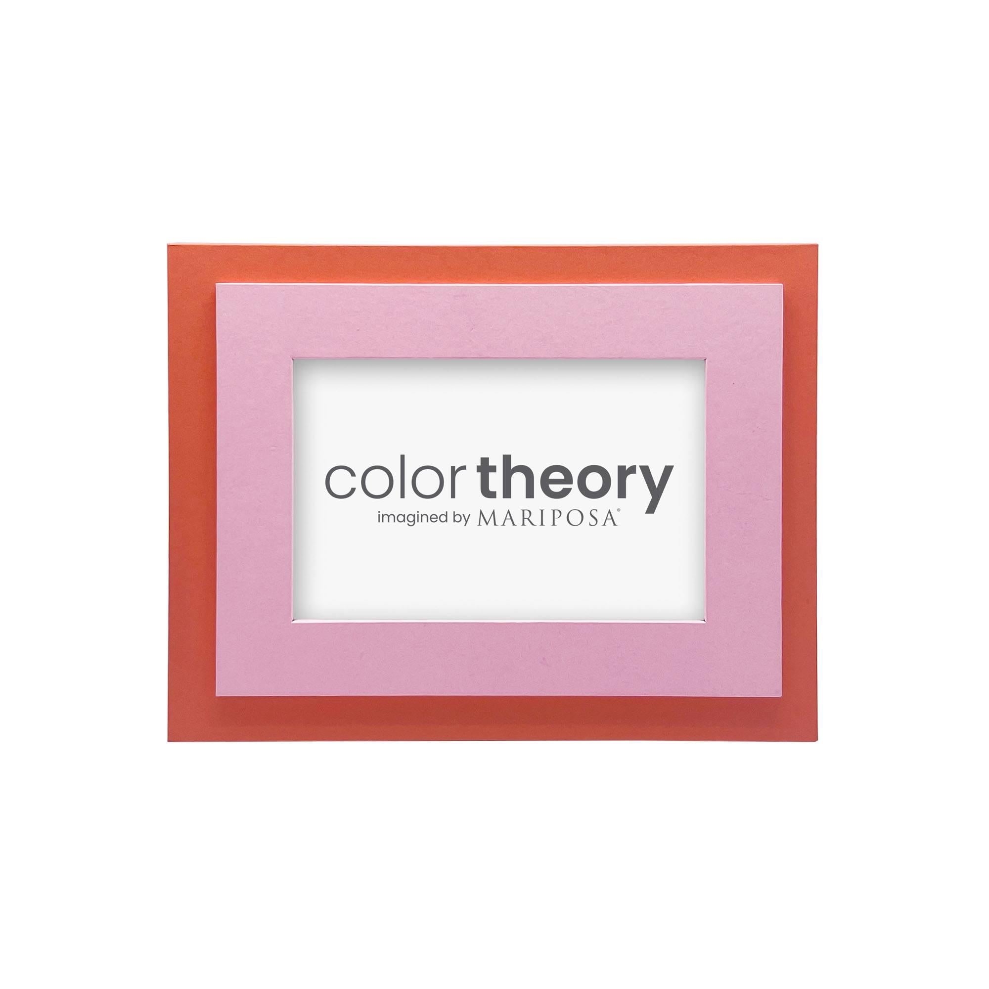 Tiered Pink/Orange 5x7 Frame