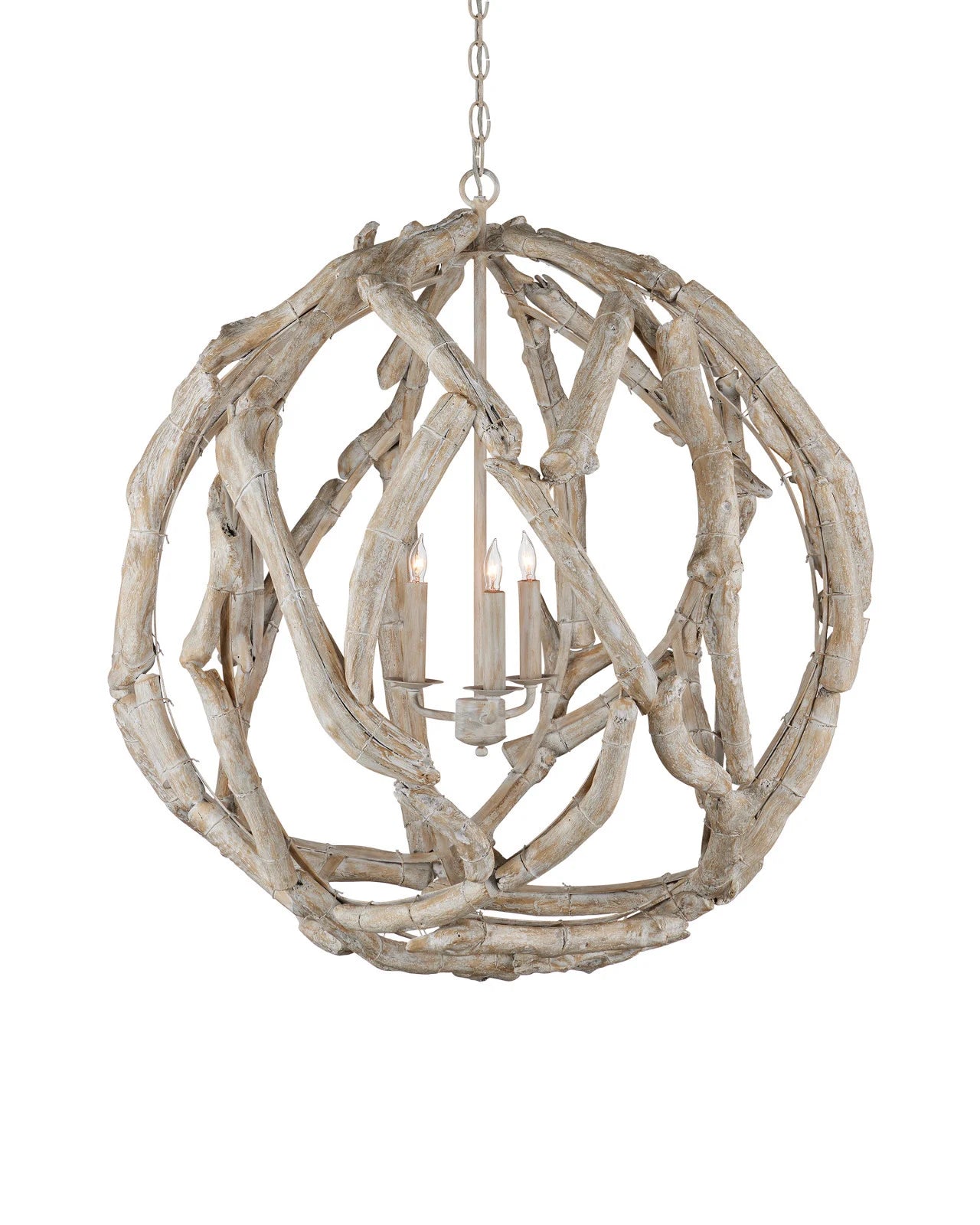 Driftwood Orb Chandlier, WW