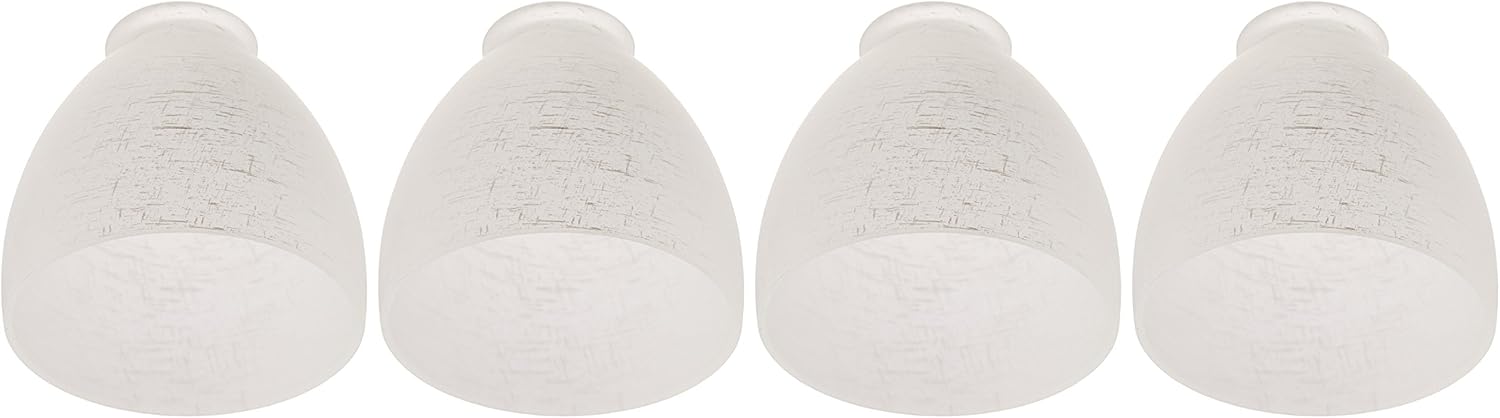 White Linen Fan Glass