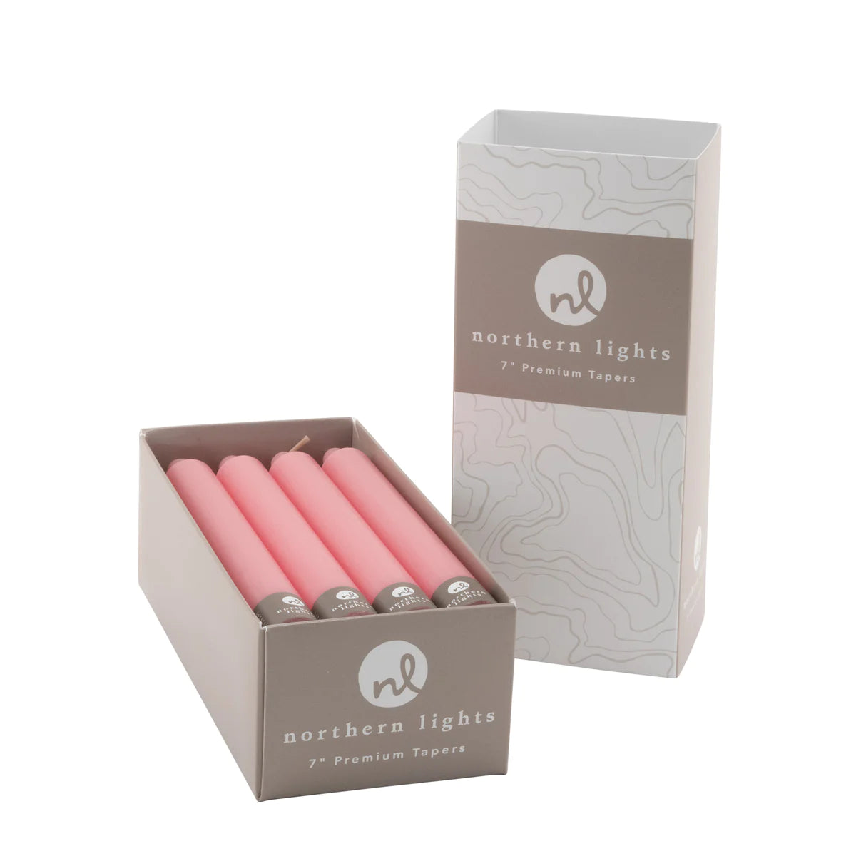 7" Taper Candle - Soft Pink
