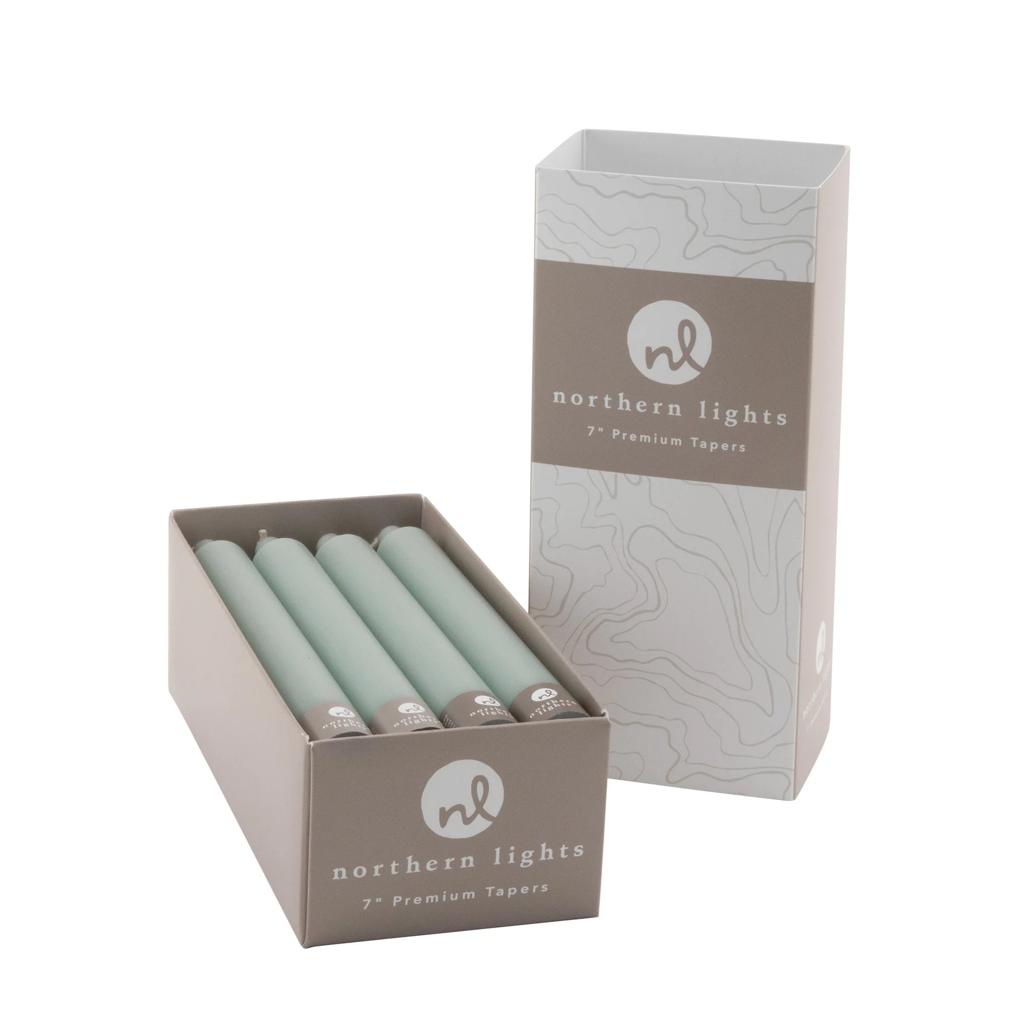 7" Taper Candle - Pistachio