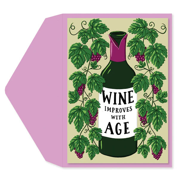 Wine/Age Bday Card
