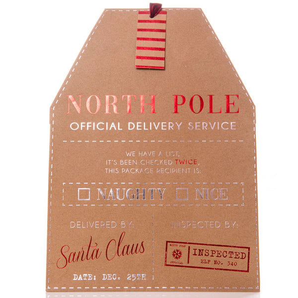 North Pole Lg Gift Bag