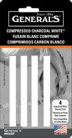 Compressed White Charcoal 4/St
