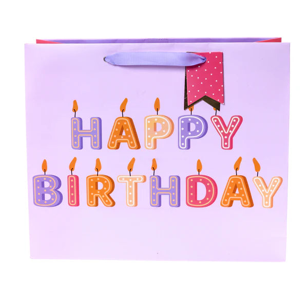 Candle Text Lg Gift Bag
