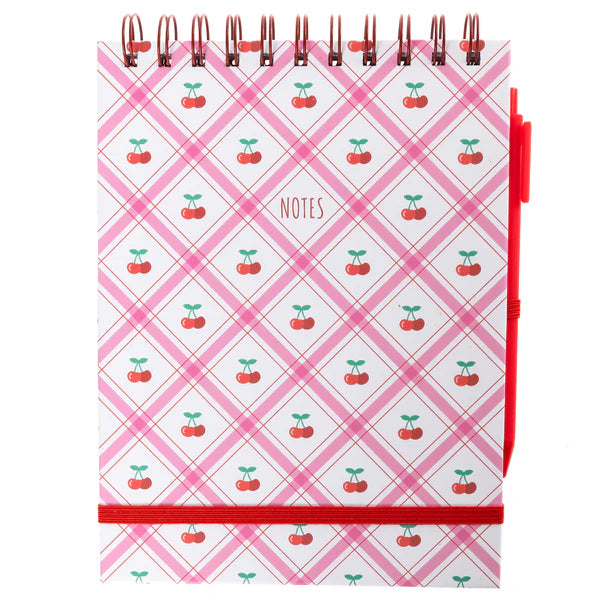 Notes/Cherries Task Pad w/Pen