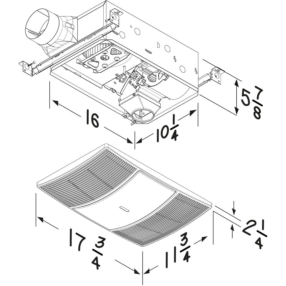 110 LED Heat-Vent-Light -CCT