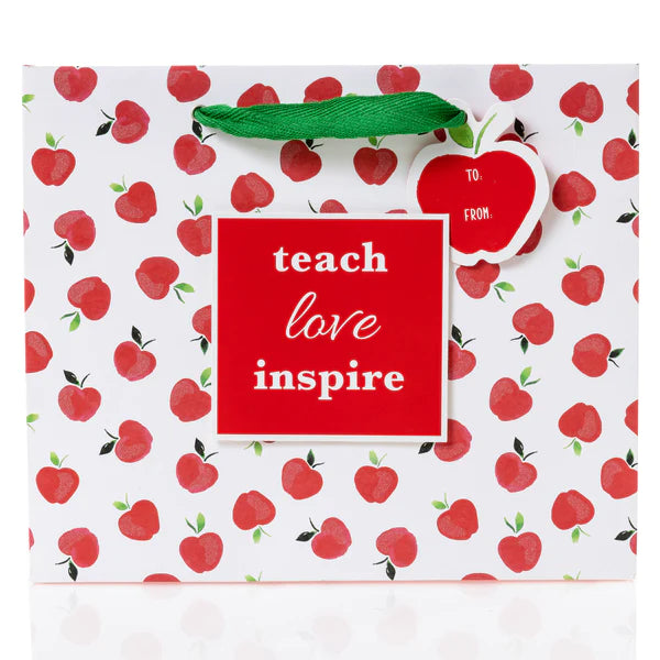 Watercolor Apples Med Gift Bag