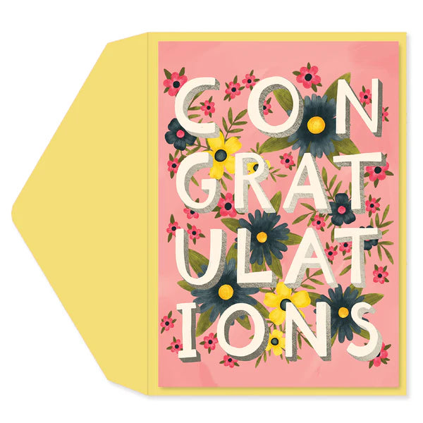 Congratulations Floral Card