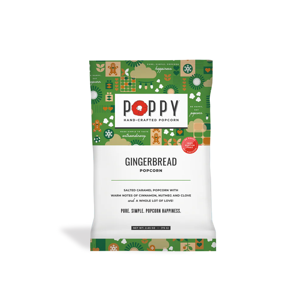 Gingerbread Popcorn, Snack Bag