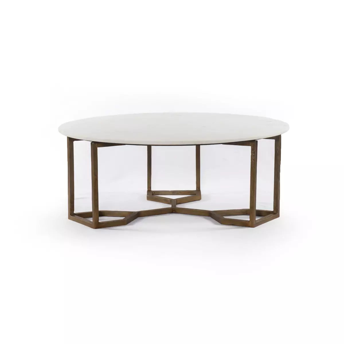 Naomi Coffee Table - Raw Brass