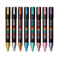 PC-5M Paint Marker 8/Set, Metallic