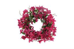 26" Bougainvillea Wreath, Pink