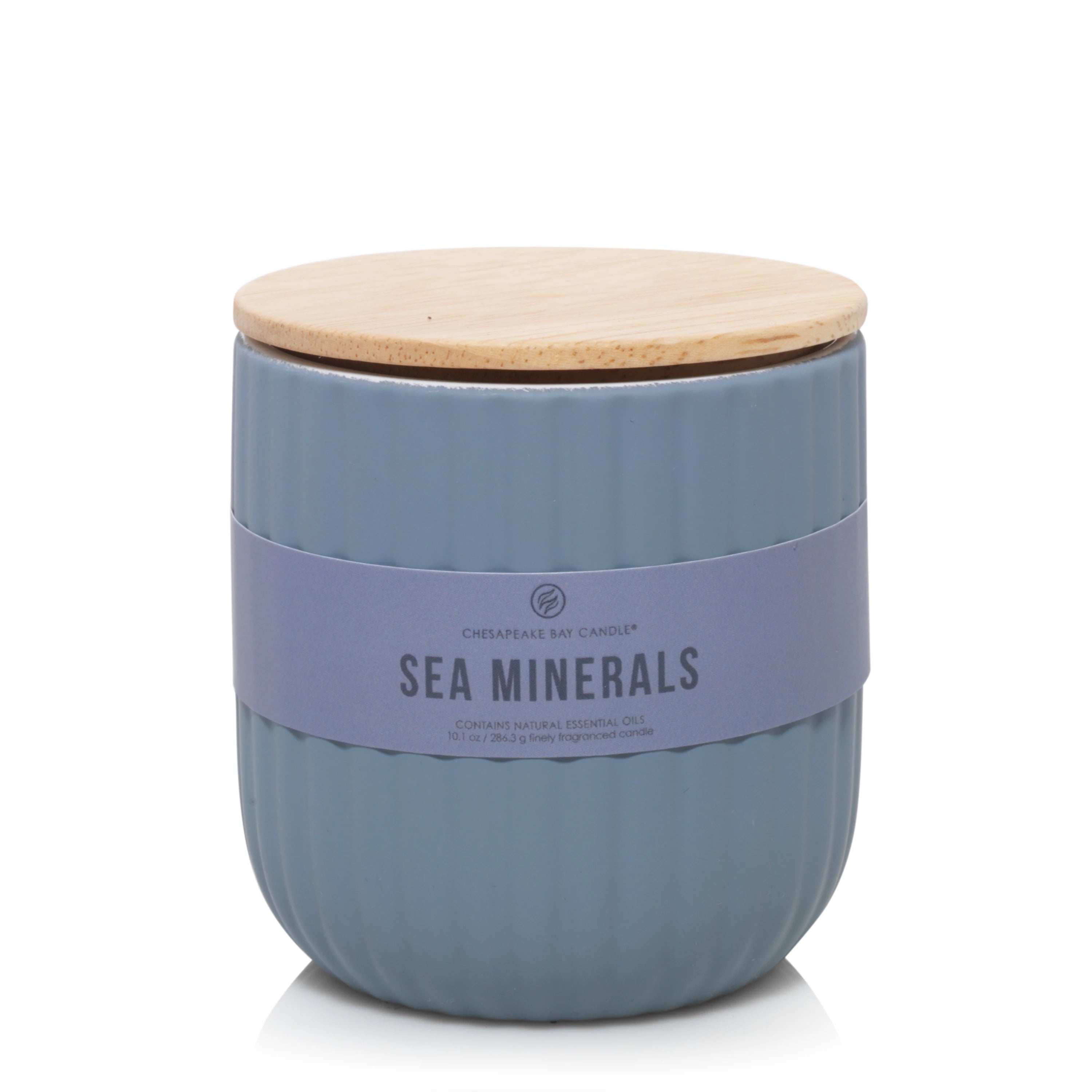 Sea Minerals Ribbed Candle
