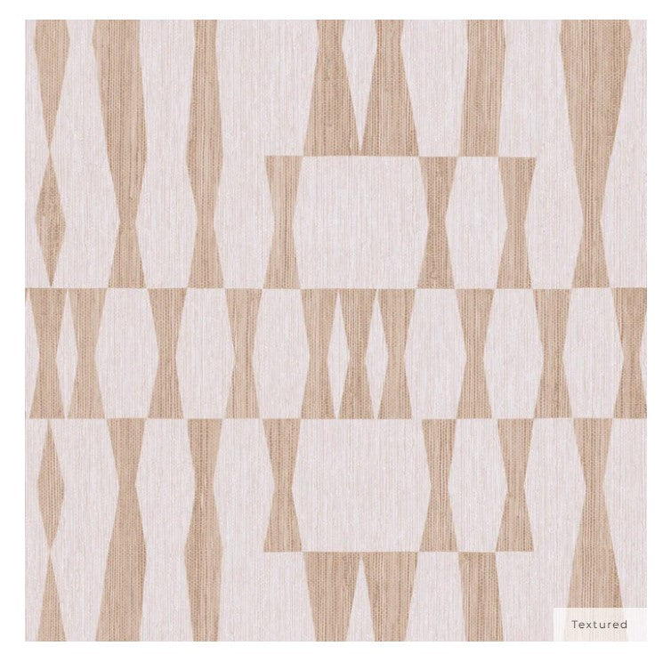 Grasscloth Geo Jute Wallpaper