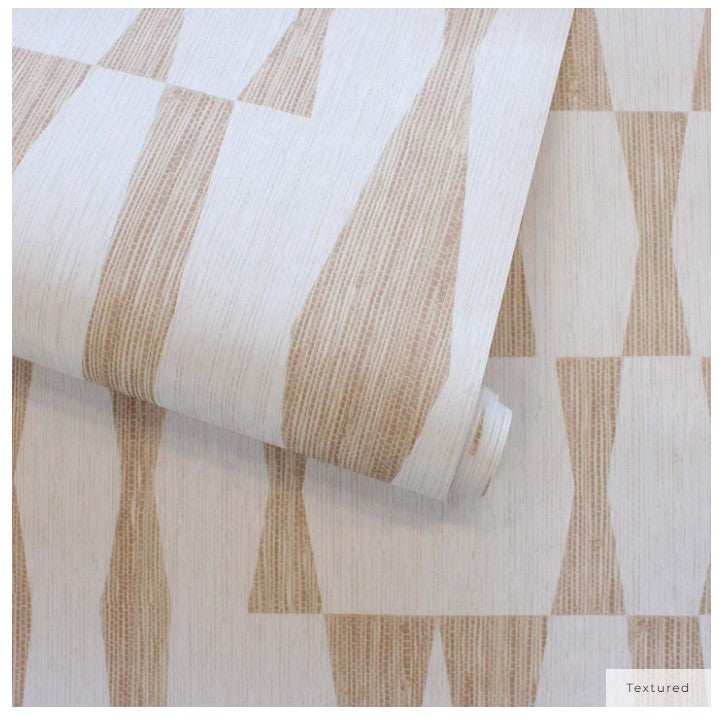 Grasscloth Geo Jute Wallpaper