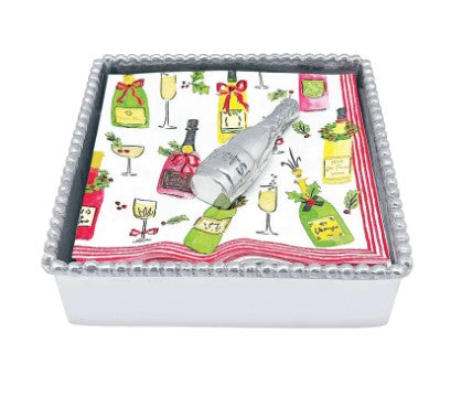 Holiday Champagne Napkin Box