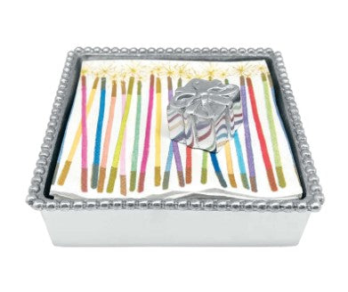 Present Beaded Napkin Box