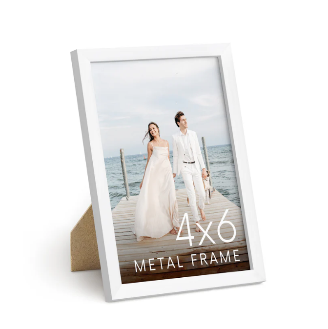 White Metal Frame