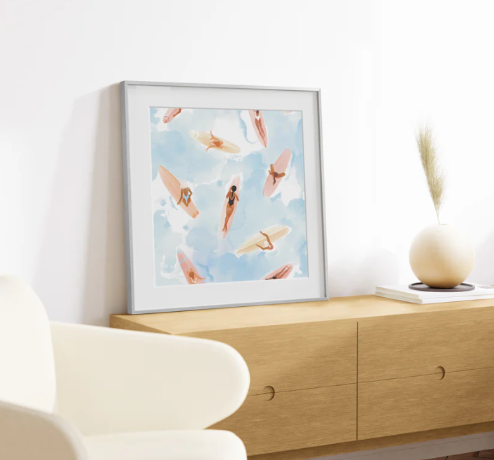 Silver Metal Frame