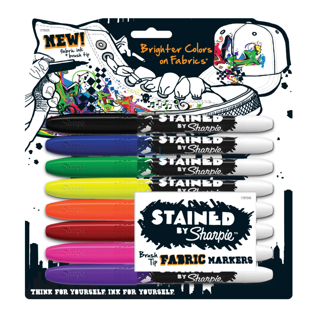 Stained Fabric Markers, 8pc
