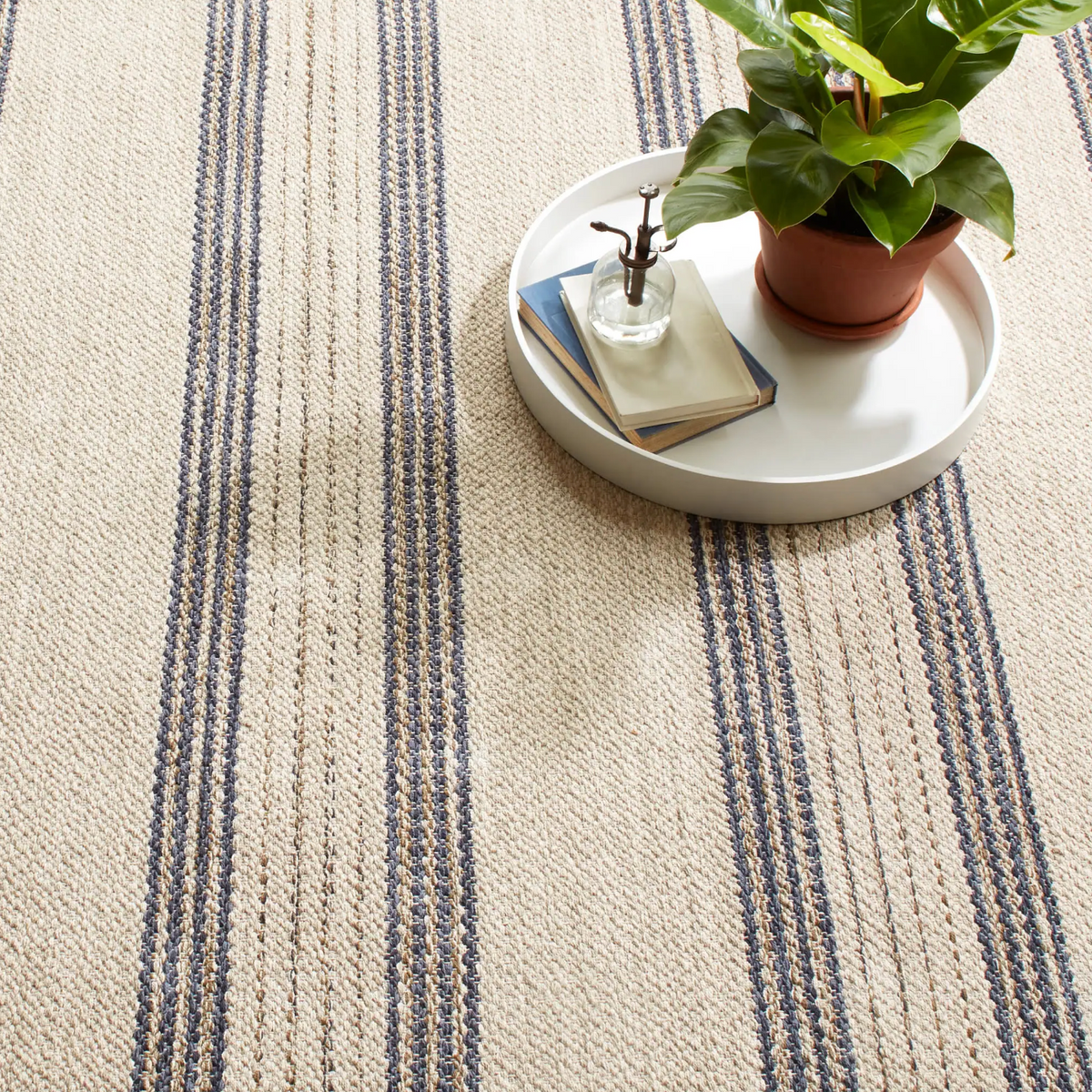 Cielo Stripe Navy Rug