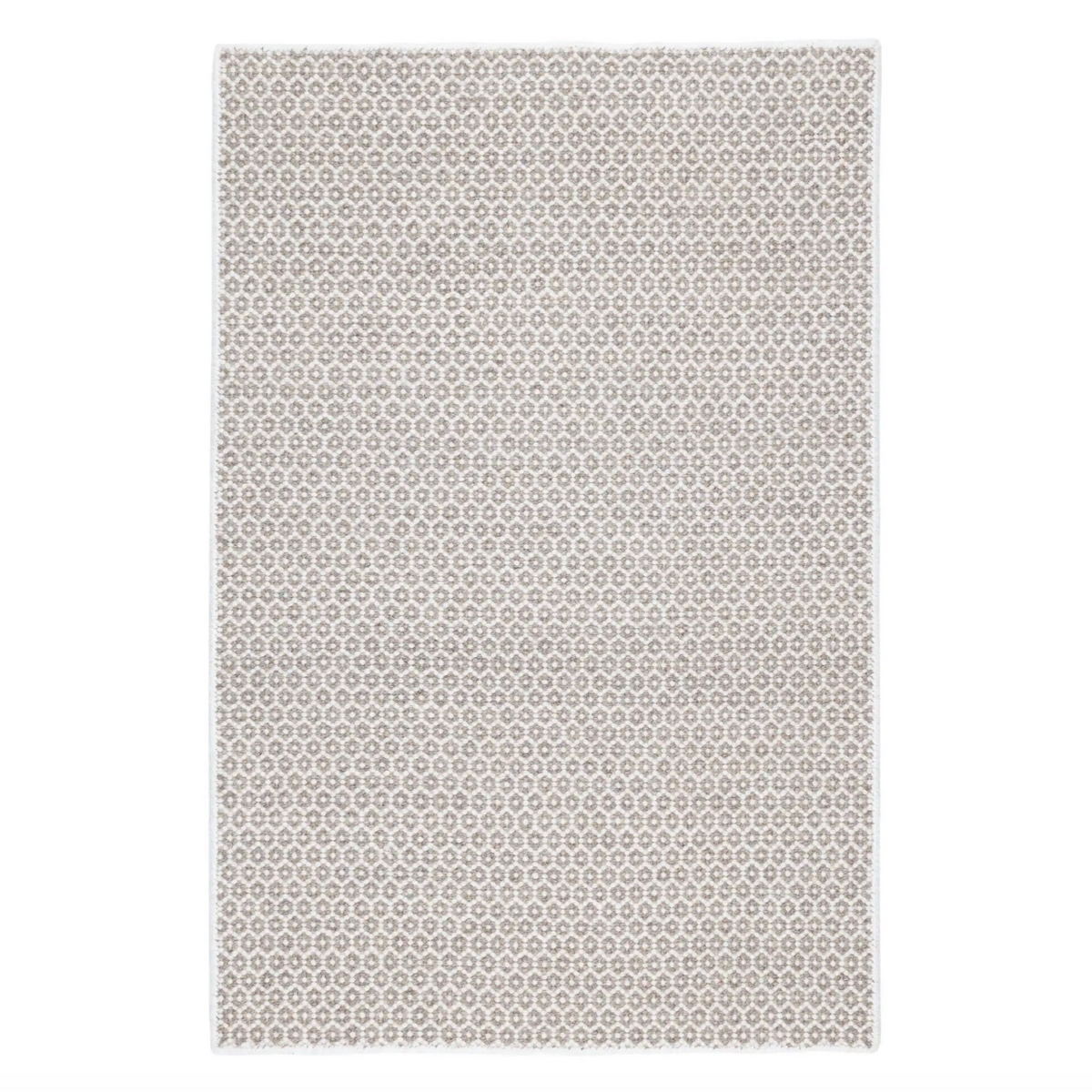 Honeycomb Ivory/Grey Wool Rug