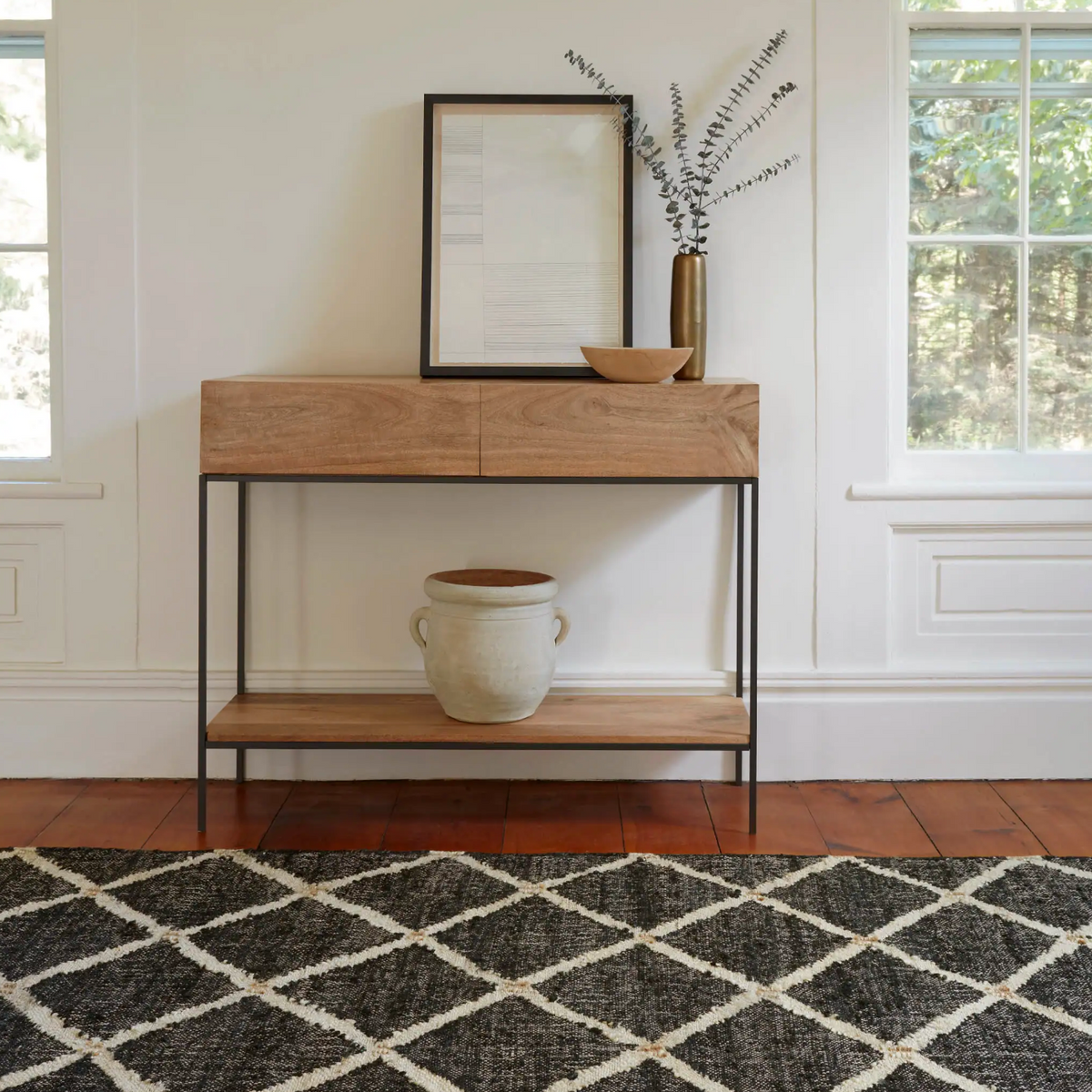 Kali Black Jute Rug