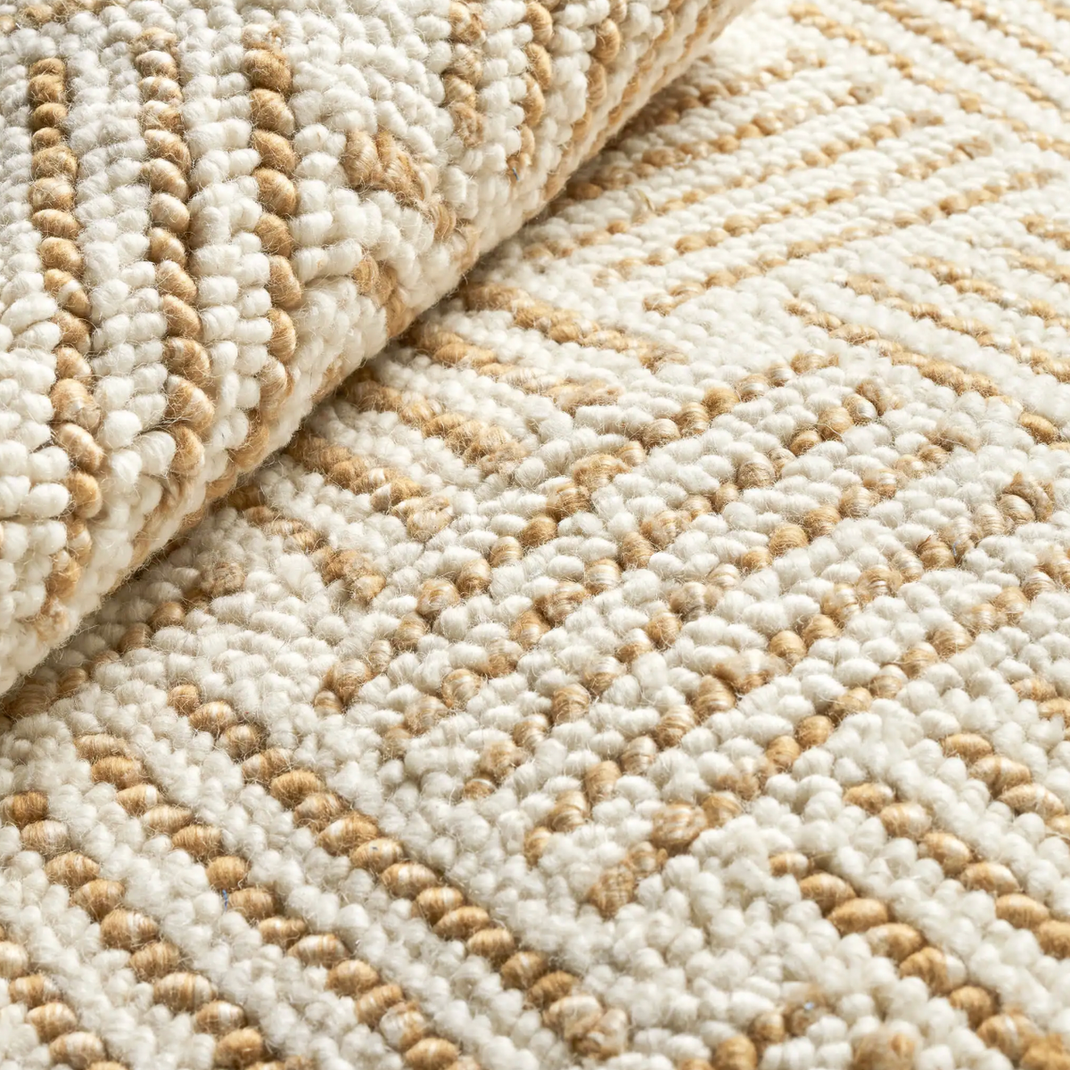 Layers Ochre Wool Rug