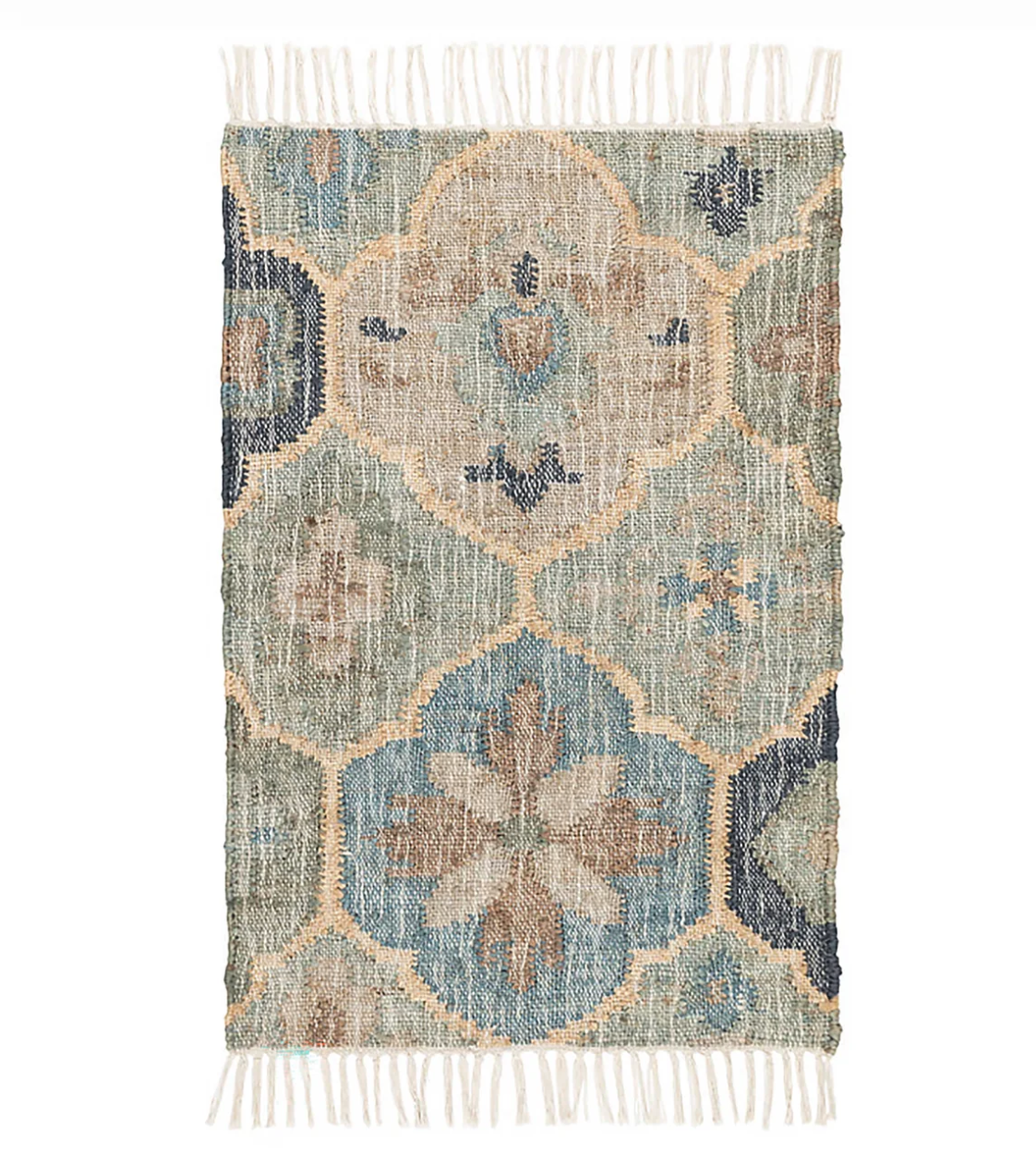 Pali Blue Woven Jute Rug