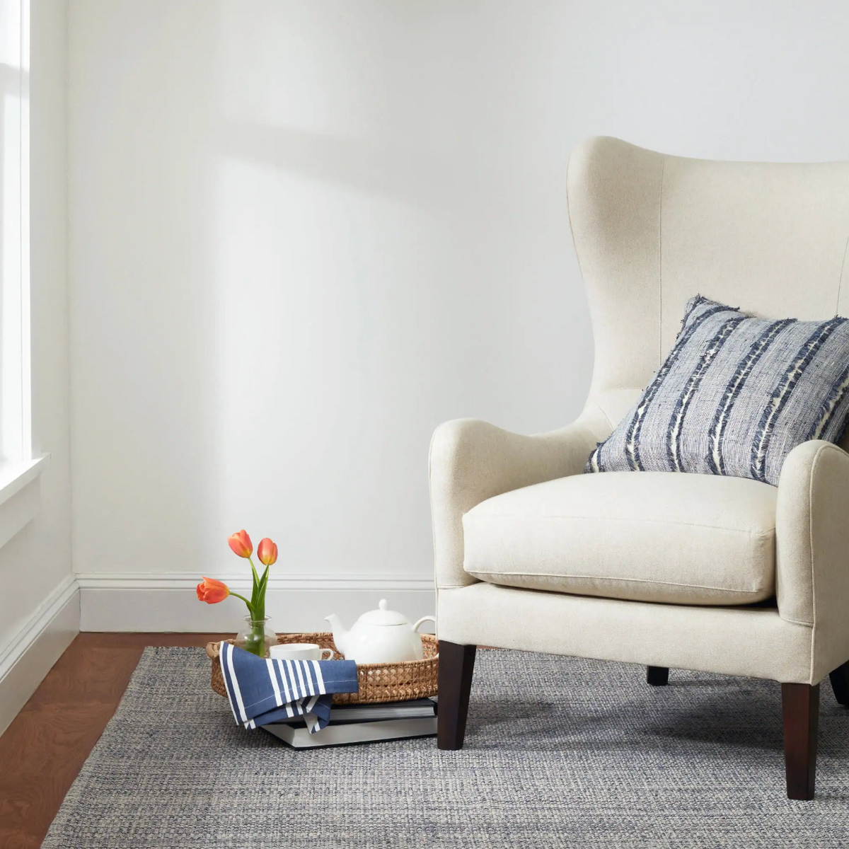 Marled Indigo Rug