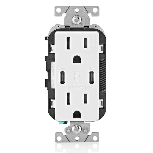 15A Tamper-Resistant Outlet with USBC