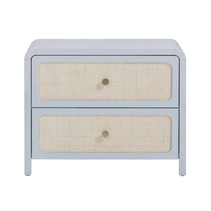 Patty Nightstand, Blue/2Drawer