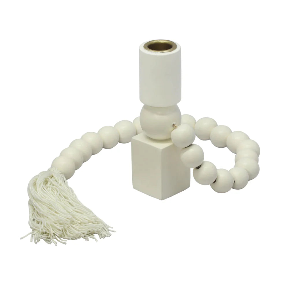 Harrison Candlestick, Cream