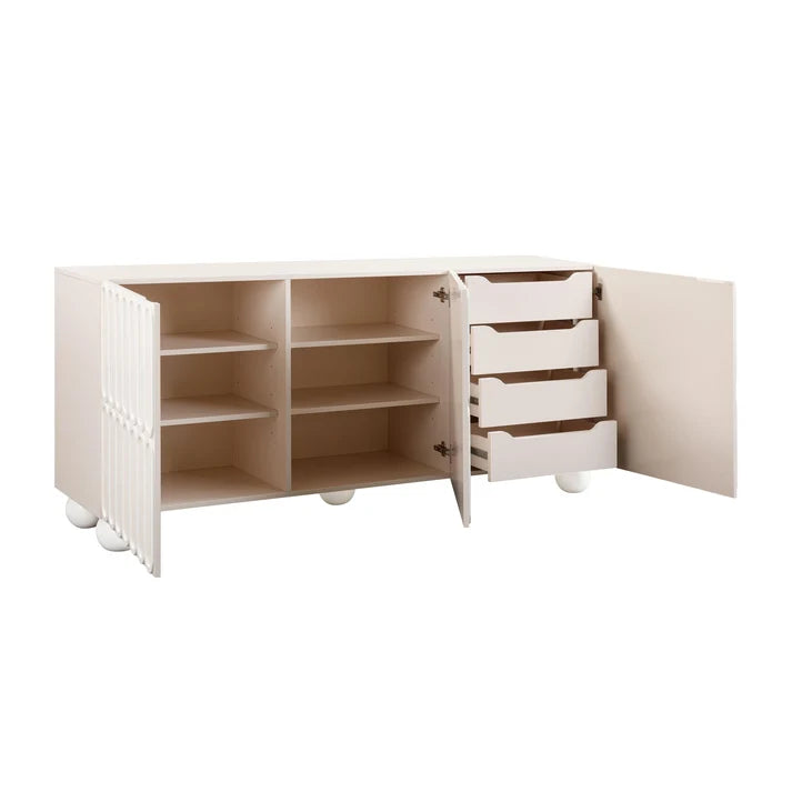 Tori Motif Buffet, Taupe/74"